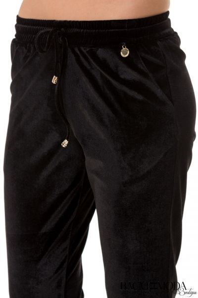 Pantaloni Bacio Di Moda Black Velure   COD: 1805